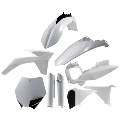 KIT PLÁSTICOS COMPLETO ACERBIS KTM SX 2011 BRANCO